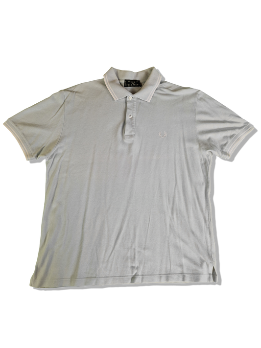 Vintage Fred Perry Poloshirt Basic Combed Cotton Weiß (44") M