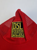 Vintage Diesel Cap Mesh DSL Diesel Power Rot