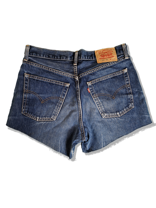 Vintage Levis Jeansshorts 522 02 Dunkelblau W 34