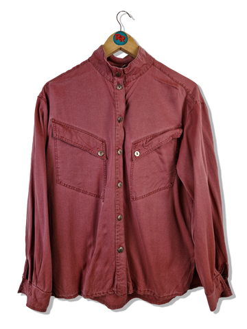 Vintage Hemd Crazy Pockets Rot (38) S-M