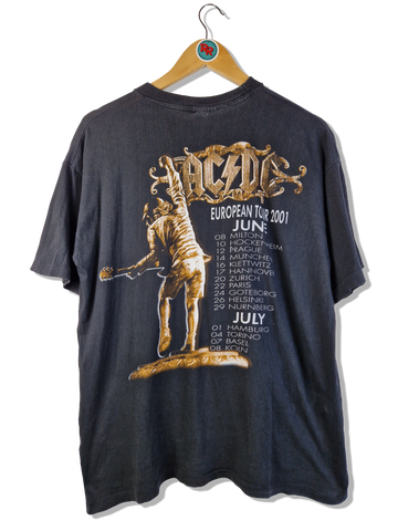 ACDC Shirt European Tour 2001 Single Stitched Schwarz XL