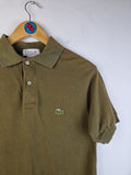 Vintage Izod Lacoste Poloshirt 70s/80s Basic Made In USA Braun S-M