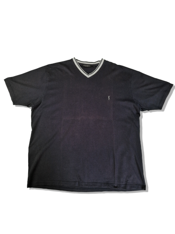 Vintage Yves Saint Laurent Shirt Basic Faded Dunkelblau XXL