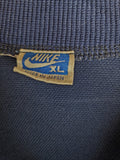 Rare! Vintage Nike Sportjacke 80s Blue Tag Made In Japan Dunkelblau L-XL