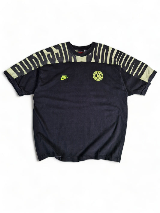 Vintage Nike Premier Shirt 1996-97 Borussia Dortmund Schwarz Gelb XL