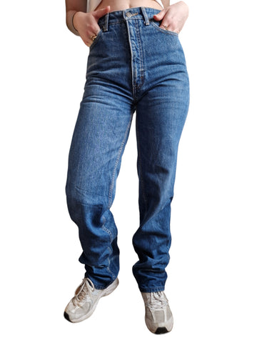 Vintage Calvin Klein Jeans High Waist Made In USA Dunkelblau XS