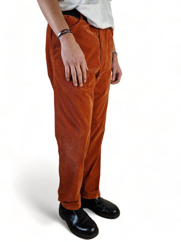 Vintage Hermes Cordhose Rost Rot / Orange (52) XL-XXL