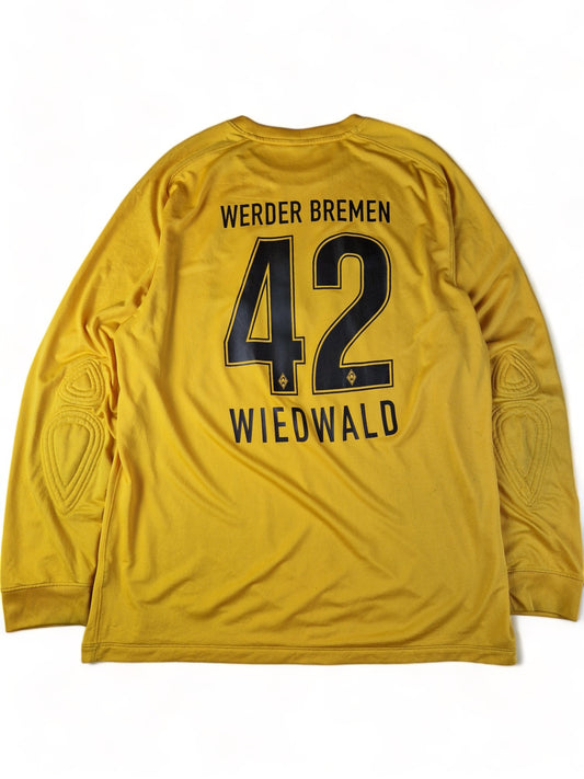 Nike Torwart Trikot Werder Bremen 2015/16 "Wiesenhof" #42 Wiewald Gelb XL
