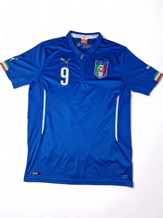 Puma Trikot #9 Balotelli Italy 2014 Home Blau XL