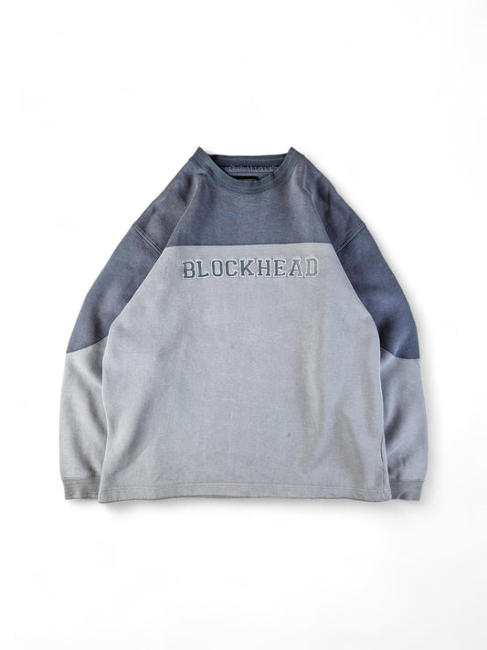 Vintage Blockhead Sweater Spellout Grau L