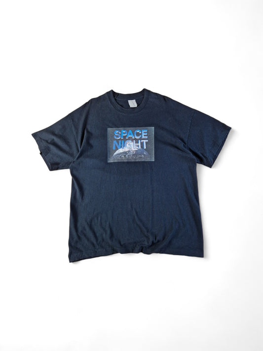 Vintage Shirt Bayrischer Rundfunk "Space Night" Single Stitch Schwarz L-XL