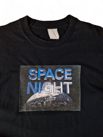 Vintage Shirt Bayrischer Rundfunk "Space Night" Single Stitch Schwarz L-XL