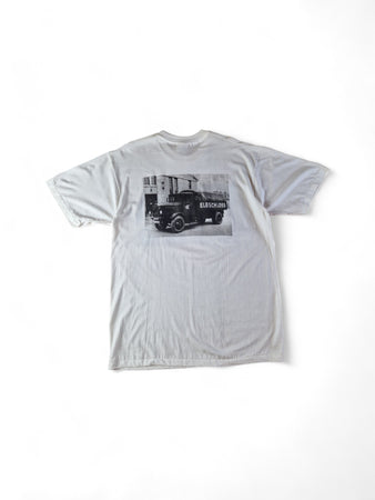 Vintage Hanes Shirt 80s Elbschloss Trucker Single Stitch Weiß XL