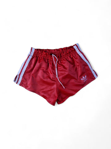 Vintage Adidas Shorts 70s Glanz Sprinter Made In West Germany Rot (D3) XS-S