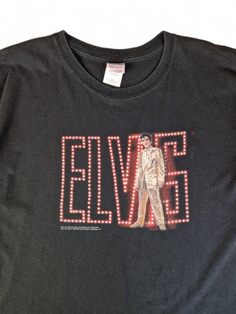 Vintage Gildan Shirt 2002 Elvis Presley Schwarz XL