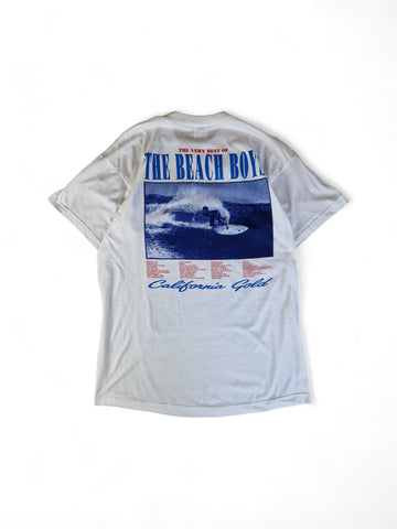 Vintage Printer Shirt 2001 The Very Best of the Beach Boys Weiß L