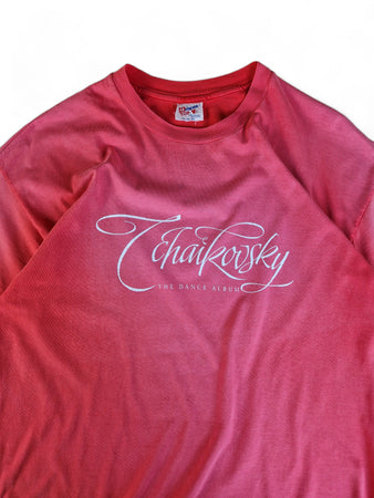 Vintage Hanes Shirt 1993 Tschaikowski "The Dance Album" Single Stitch Ausgewaschenes Rot XL