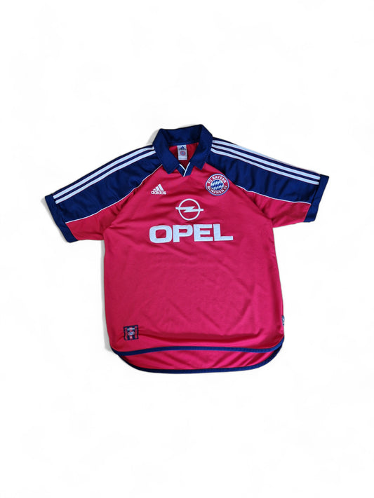 Rare! Vintage Adidas Trikot FC Bayern München 1999/20 #3 Lizararzu Made In Portugal Blau Rot L