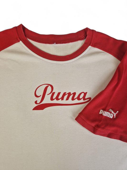 Puma Shirt Y2K Vibe Beige Rot L-XL