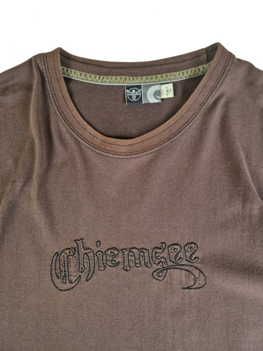 Chiemsee Shirt Basic Logo Stickerei Braun XXL