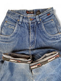 Vintage Fubu Jeans Baggy Workwear Style Dunkelblau 28
