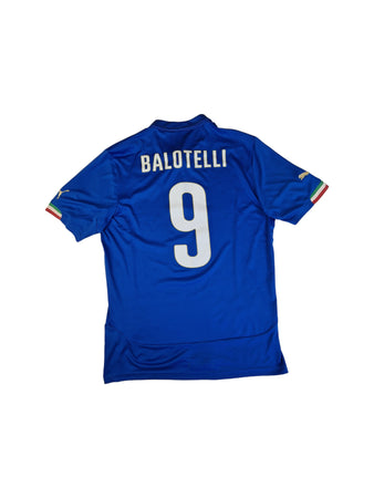 Puma Trikot Italien 2014 #9 Balotelli Blau L