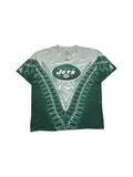 Vintage Liquid Blue Shirt 90s New York Jets NFL AOP Grün Grau XL