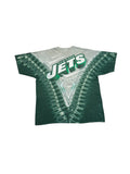 Vintage Liquid Blue Shirt 90s New York Jets NFL AOP Grün Grau XL