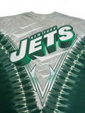 Vintage Liquid Blue Shirt 90s New York Jets NFL AOP Grün Grau XL
