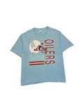 Vintage NFL Shirt 1993 Houston Oilers Single Stitch Blau L-XL