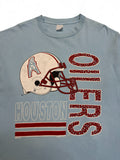 Vintage NFL Shirt 1993 Houston Oilers Single Stitch Blau L-XL