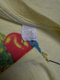 Vintage Fruit Of The Loom Shirt 80s Logo Print Made In USA Single Stitch Gelb L