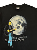 1996 AllSport Tourshirt Neil Diamond "Tennessee Moon" Single Stitch Made In USA Schwarz XXL