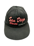 Vintage Cap 90s San Diego State Aztecs NCAA NBA Made In USA Schwarz One Size