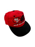 Vintage Clutch Players By Drew Pearson Cap 90s San Francisco 49ers NFL Rot One Size