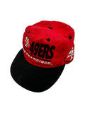 Vintage Clutch Players By Drew Pearson Cap 90s San Francisco 49ers NFL Rot One Size