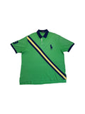 90s Ralph Lauren Poloshirt Big Pony #3 Grün 2XB Big