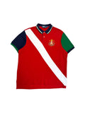 90s Ralph Lauren Poloshirt Crest Logo #3 Rot XXL
