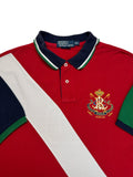90s Ralph Lauren Poloshirt Crest Logo #3 Rot XXL