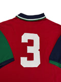 90s Ralph Lauren Poloshirt Crest Logo #3 Rot XXL