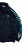 Vintage Adidas Sportjacke 90s Firebird Dunkelblau D5 M