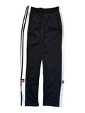 90s Adidas Snap Pants "Adibreak" Schwarz Weiß D176 XS-S