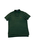 90s Ralph Lauren Poloshirt Striped Custom Fit Grün L