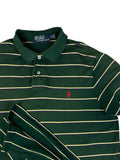 90s Ralph Lauren Poloshirt Striped Custom Fit Grün L