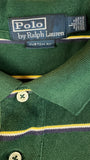 90s Ralph Lauren Poloshirt Striped Custom Fit Grün L