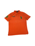 90s Ralph Lauren Poloshirt Big Pony Slim Fit Orange XL