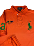 90s Ralph Lauren Poloshirt Big Pony Slim Fit Orange XL