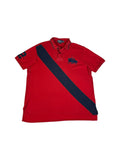 90s Ralph Lauren Poloshirt Big Pony #2 Custom Fit Rot XXL