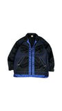 Vintage Adidas Jacke 90s By Descente Glänzend/Shiny Schwarz Blau M