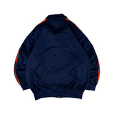 Vintage Adidas Sportjacke 90s Firebird Dunkelblau Orange D3 S